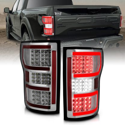 ANZO 18-19 Ford F-150 LED Taillights Chrome - Image 2