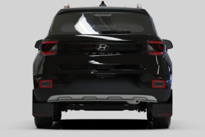 Rally Armor 2020-21 Hyundai Venue Black Mud Flap Red Logo - Image 2