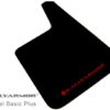 Rally Armor Universal Fitment Longer (no hardware) Basic Plus Black Mud Flap w/ Red Logo