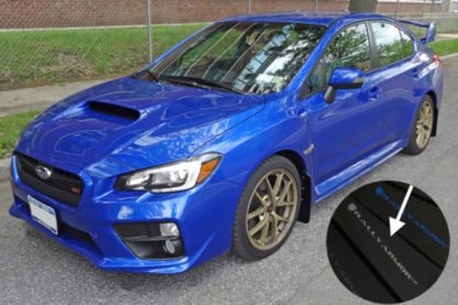 Rally Armor 15+ Subaru WRX & STi Sedan Only UR Black Mud Flap w/ Silver Logo - Image 2