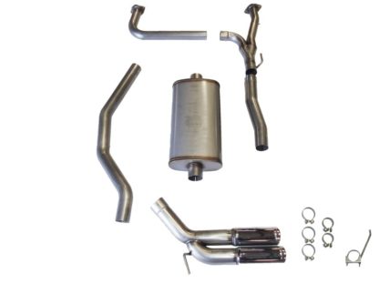 JBA 04-20 Nissan Titan 5.6L 304SS Pass Side Dual Exit Cat-Back Exhaust - Image 2