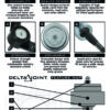 ICON 2004+ Ford F-150 / 2010+ Ford Raptor Non-ICON Upper Control Arm 1in Retrofit Delta Joint Kit - Image 2