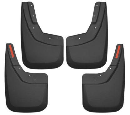 Husky Liners 14-17 Chevy Silverado 1500 / 15-16 Silverado 2500 HD Front and Rear Mud Guards - Black - Image 2