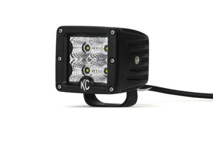 KC HiLiTES C-Series 3in. C3 LED Light 12w Flood Beam (Pair Pack System) - Black - Image 4