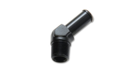 Vibrant 1/8 NPT to 1/4in Barb Straight Fitting 45 Deg Adapter - Aluminum - Image 2