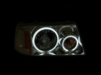 ANZO 2001-2011 Ford Ranger Projector Headlights w/ Halo Chrome (CCFL) 1 pc - Image 2