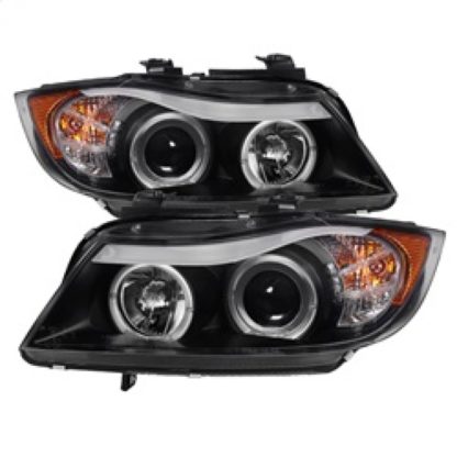 Spyder BMW E90 3-Series 06-08 Projector LED Halo Amber Reflctr Rplc Bulb Blk PRO-YD-BMWE9005-AM-BK - Image 2