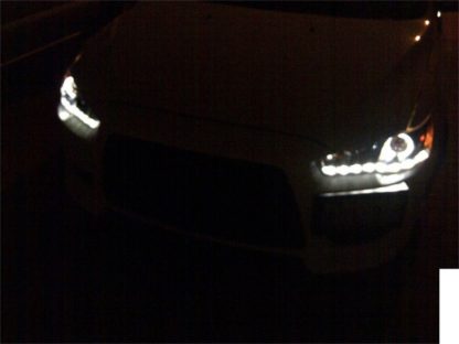 Spyder Mitsubishi Lancer/EVO-10 08-14 Projector Xenon/HID- LED Halo DRL Blk PRO-YD-ML08-HID-DRL-BK - Image 6