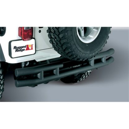 Rugged Ridge 3in Double Tube Rear Bumper 55-86 CJ - Image 2