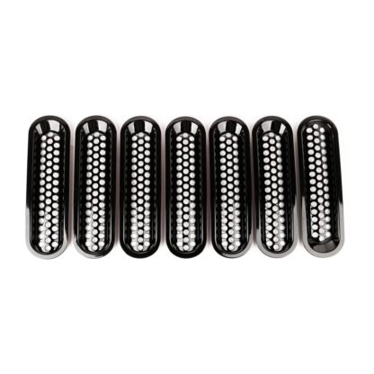 Rugged Ridge Grille Inserts Perforated 07-18 Jeep Wrangler - Image 2