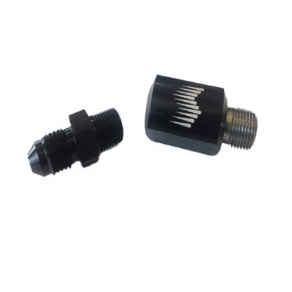 Snow Performance 1/8in. NPT Female to 4AN Male Low Profile Water Nozzle Holder 4AN Elbow - Image 2