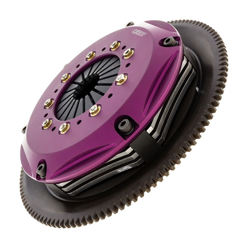 Exedy 1986-1989 Mazda RX-7 R2 Hyper Triple Cerametallic Clutch Rigid Disc Push Type Cover - Image 4
