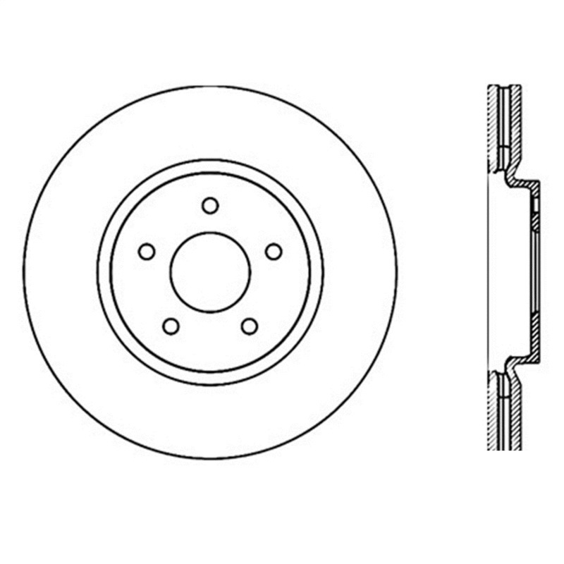 StopTech Infiniti G37 / Nissan 370Z SportStop Slotted & Drilled Front Left Rotor - Image 2