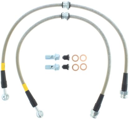 StopTech 06-12 Mitsubishi Eclipse Stainless Steel Front Brake Lines - Image 4