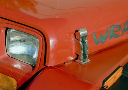Rugged Ridge 42-95 Jeep CJ / Jeep Wrangler Stainless Steel Hood Catch Kit - Image 3
