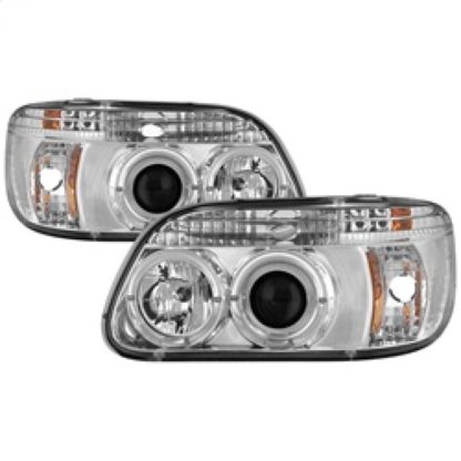 Spyder Ford Explorer 95-01 1PC Projector Headlights LED Halo Chrm PRO-YD-FEXP95-HL-1PC-C - Image 3