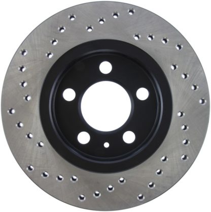 StopTech 03-05 VW Golf GTi (vented rear discs) Drilled Left Rear Rotor - Image 6