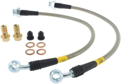 StopTech 09+ Nissan GTR Stainless Steel Rear Brake Lines - Image 3