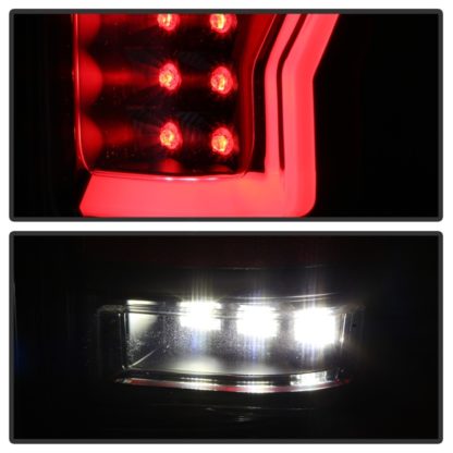 Spyder 04-08 Ford F-150 Projector Tail Lights - Light Bar DRL LED - Black ALT-YD-FF15004V2-LBLED-BK - Image 10