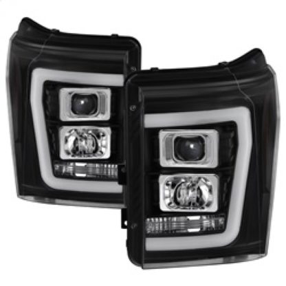 Spyder Ford F-250/F-350/F450 Super Duty 11-16 V2 Projector Headlights - Black (PRO-YD-FS11V2-LB-BK) - Image 2