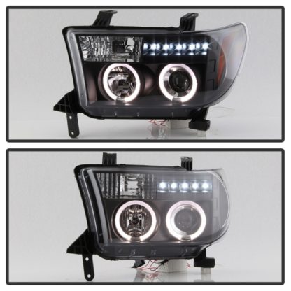 Spyder Toyota Tundra 07-133 Projector Headlights LED Halo LED Blk PRO-YD-TTU07-HL-BK - Image 8