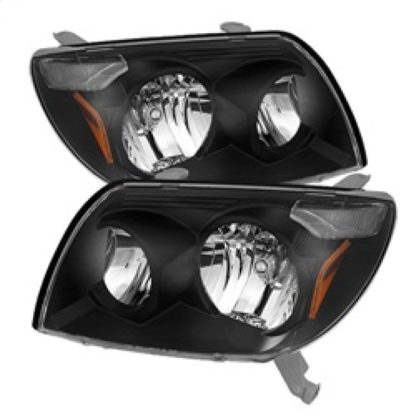 Xtune Toyota 4Runner 03-05 Crystal Headlights Black HD-JH-T4R03-AM-BK - Image 2