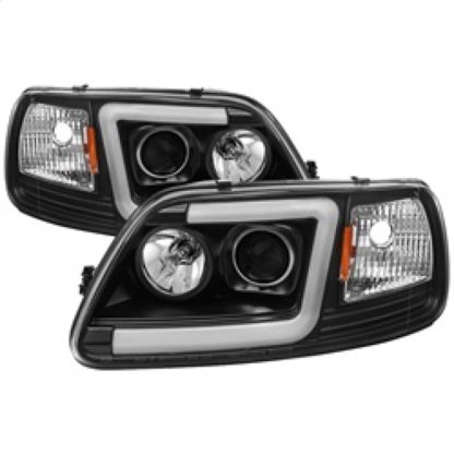 Spyder 97-03 Ford F-150 (After 6/1997) Light Bar Projector Headlights - Blk (PRO-YD-FF15097V2-LB-BK) - Image 2