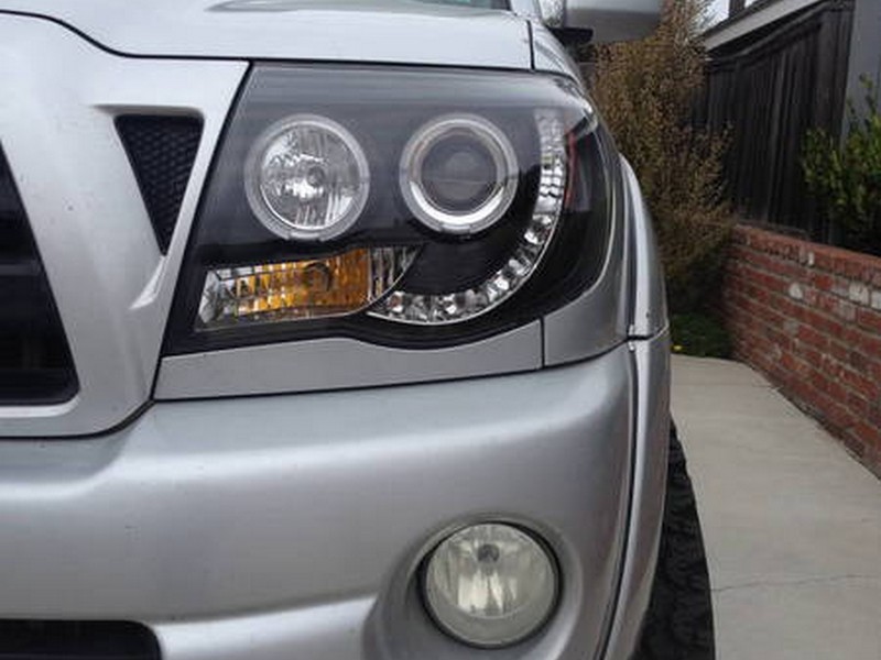 Spyder Toyota Tacoma 05-11 Projector Headlights LED Halo LED Black High H1 Low H1 PRO-YD-TT05-HL-BK - Image 5