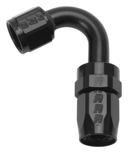 Russell Performance -6 AN Black 120 Degree Full Flow Swivel Hose End - Image 3