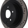 StopTech 08-09 Infiniti EX35 / 05-08 G35 / 09 G37 / 06-09 M35/M45 Drilled Right Rear Rotor - Image 4