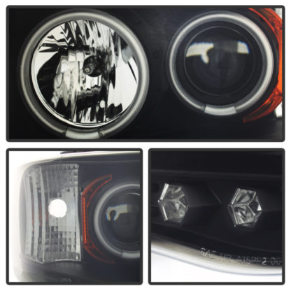 Spyder Dodge Ram 1500 02-05 03-05 Projector Headlights CCFL Halo LED Blk Smke PRO-YD-DR02-CCFL-BSM - Image 6