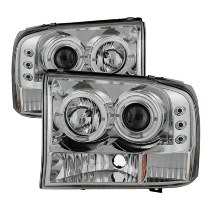 Spyder Ford F250 Super Duty 99-04 Projector Version 2 LED Halo LED Chrm PRO-YD-FF25099-1P-G2-C - Image 2