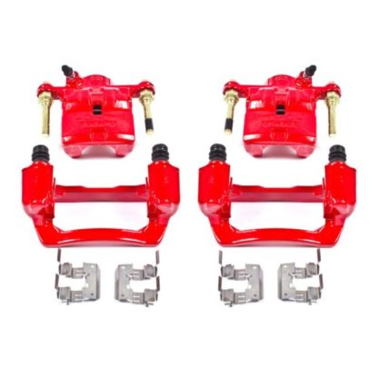 Power Stop 09-13 Subaru Forester Rear Red Calipers w/Brackets - Pair