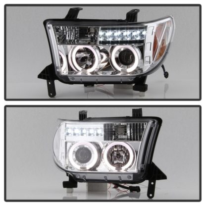 Spyder Toyota Tundra 07-13 Projector Headlights LED Halo LED Chrm PRO-YD-TTU07-HL-C - Image 7