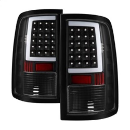 xTune 13-18 Dodge Ram 1500 LED Tail Lights - Black (ALT-ON-DRAM13V2-LBLED-BK) - Image 2