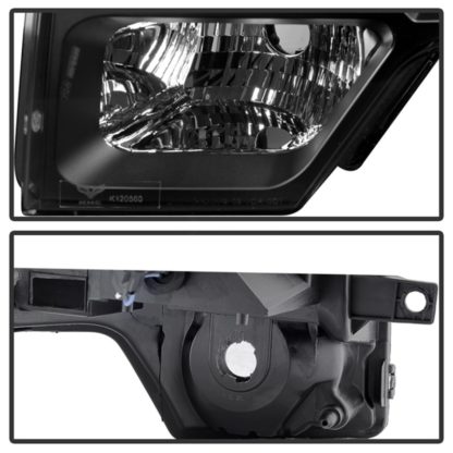 Xtune Ford F150 09-14 Projector Headlights Halogen Model Only LED Halo Black PRO-JH-FF15009-CFB-BK - Image 5