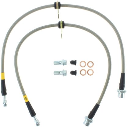 StopTech 02-12 Toyota Camry Coupe/Sedan / 04-08 Solara Rear Stainless Steel Brake Lines - Image 4