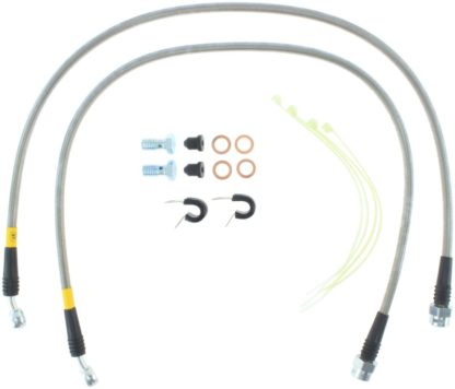 StopTech 02-05 Avalanche / 99-05 Silverado 1500 2WD/4WD Stainless Steel Front Brake Lines - Image 4