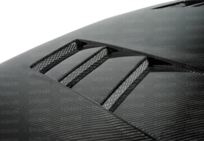 Seibon 92-95 Honda Civic 2DR/3DR TS-Style Carbon Fiber Hood - Image 4