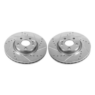Power Stop 12-15 Land Rover Range Rover Evoque Front Evolution Drilled & Slotted Rotors - Pair