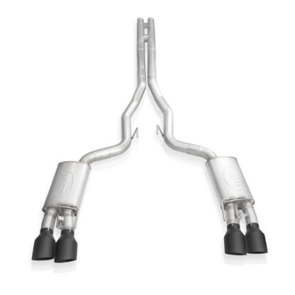 Stainless Works 2020 Ford GT500 Legend Catback H-Pipe Exhaust Factory Connect - Black Tips - Image 2