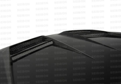 Seibon 10-11 VW Golf GTI 5K/MK6 DV Carbon Fiber Hood w/ Shaved Emblem - Image 2