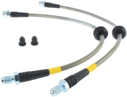 StopTech 07-09 Mazdaspeed3 / 04-07 Mazda 3 Stainless Steel Rear Brake Lines - Image 3