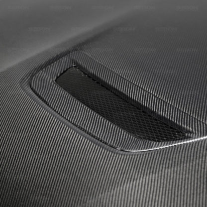 Seibon 15-17 Lexus RC F OEM Style Carbon Fiber Hood - Image 3