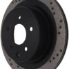 StopTech 08-09 Infiniti EX35 / 05-08 G35 / 09 G37 / 06-09 M35/M45 Drilled Left Rear Rotor - Image 4