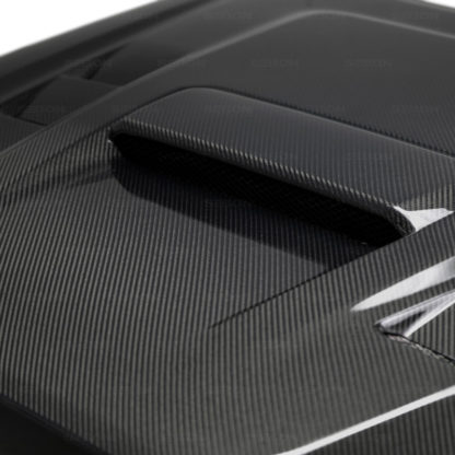 Seibon 2018+ Toyota Tacoma TS-Style Carbon Fiber Hood - Image 3