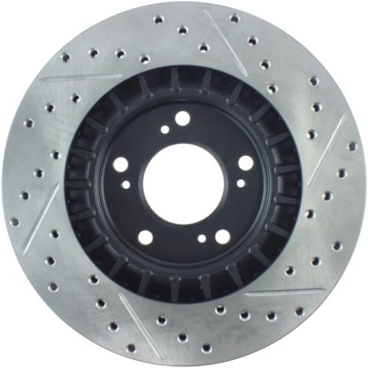 StopTech 00-09 S2000 Slotted & Drilled Right Front Rotor - Image 4