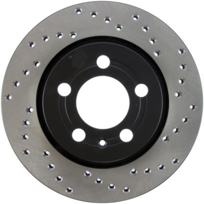 StopTech 03-05 VW Golf GTi (vented rear discs) Drilled Left Rear Rotor - Image 2