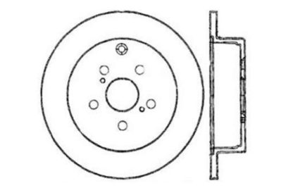 StopTech 03-08 Pontiac Vibe / 05-09 Scion tc Left Rear Slotted & Drilled Rotor - Image 2