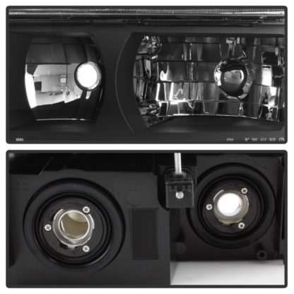 xTune 02-06 Chevy Avalanche w/Cladding OEM Bumper Light & Headlights - (BLACK) (HD-JH-CAVA02-SET-BK) - Image 4